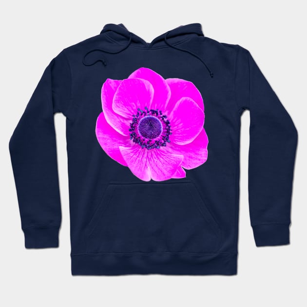 Cerise pink Anemone Hoodie by dalyndigaital2@gmail.com